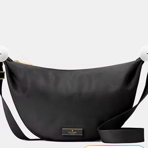 Kate Spade Outlet Carter nylon medium black Crossbody Bag